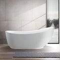 71 in. Acrylic Freestanding Bathtub in White W4552