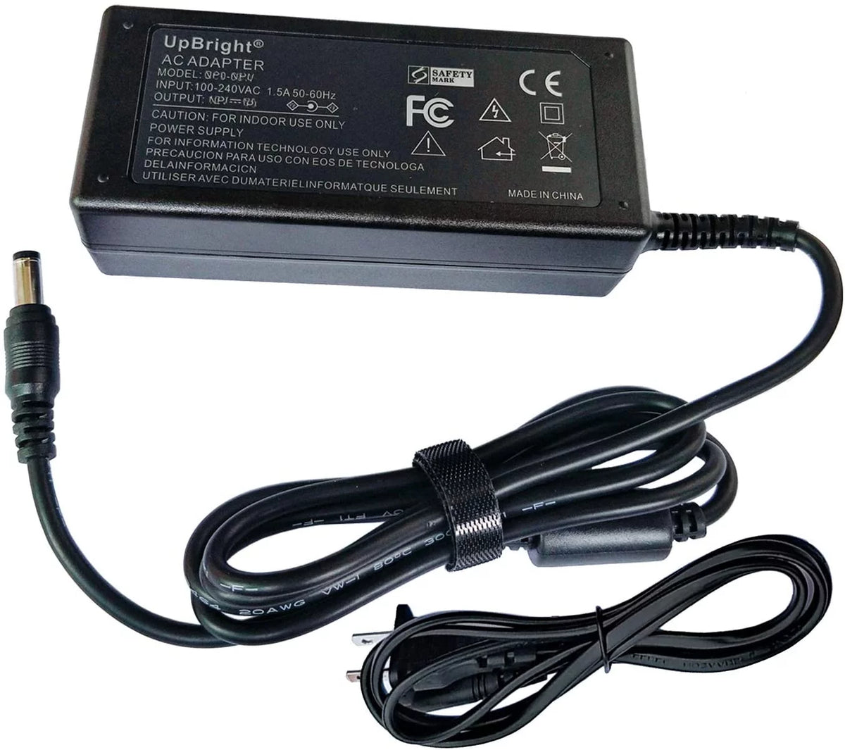 AC / DC Adapter Desktop Power Supply Cord Cable Charger W81833