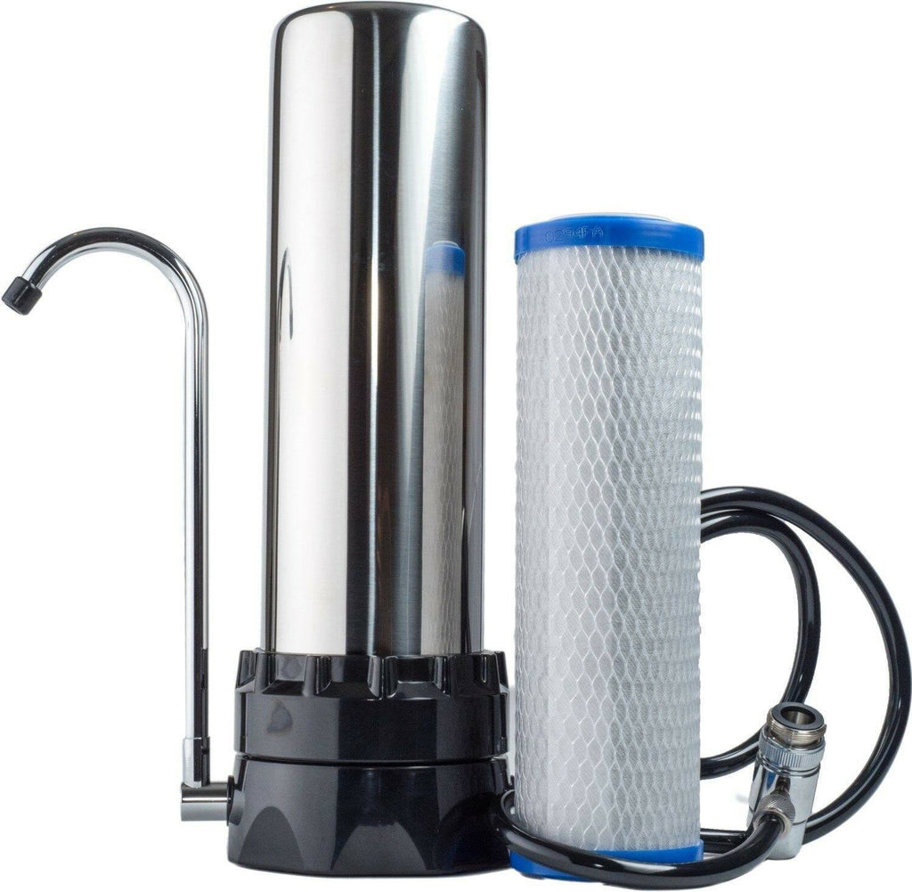 Stainless Steel Countertop Water Purifier Filter (.5 Micron Carbon Block) R287