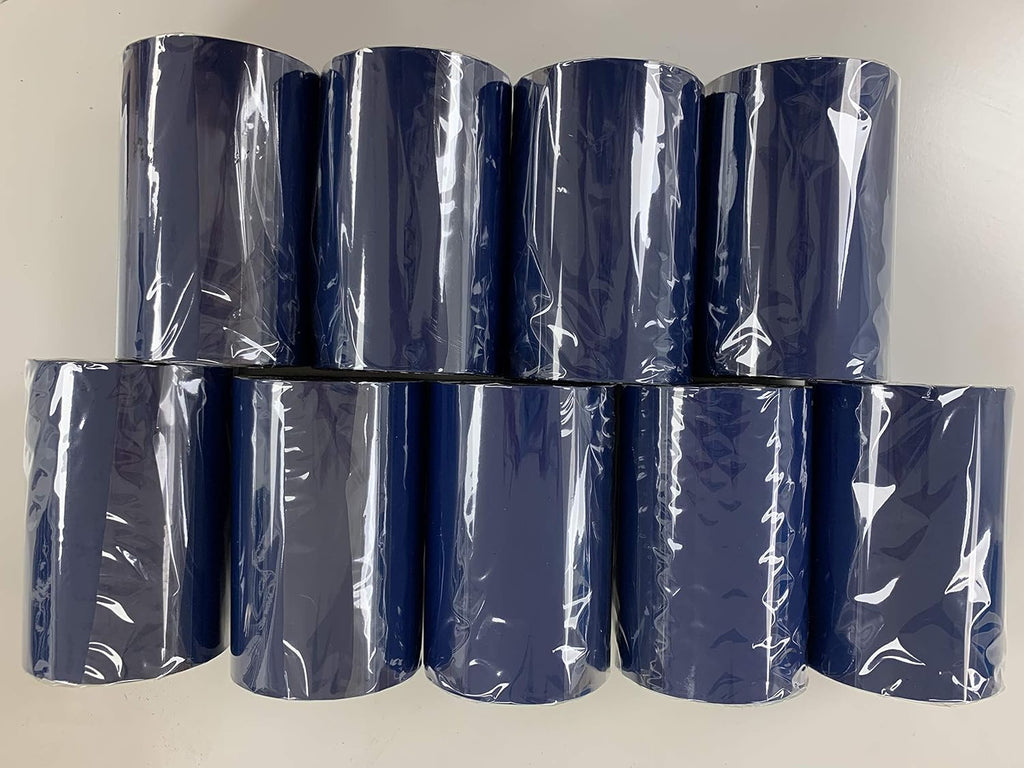 Black Standard Resin-Enhanced Wax Thermal Transfer Printer Ribbon 9-Rolls B690
