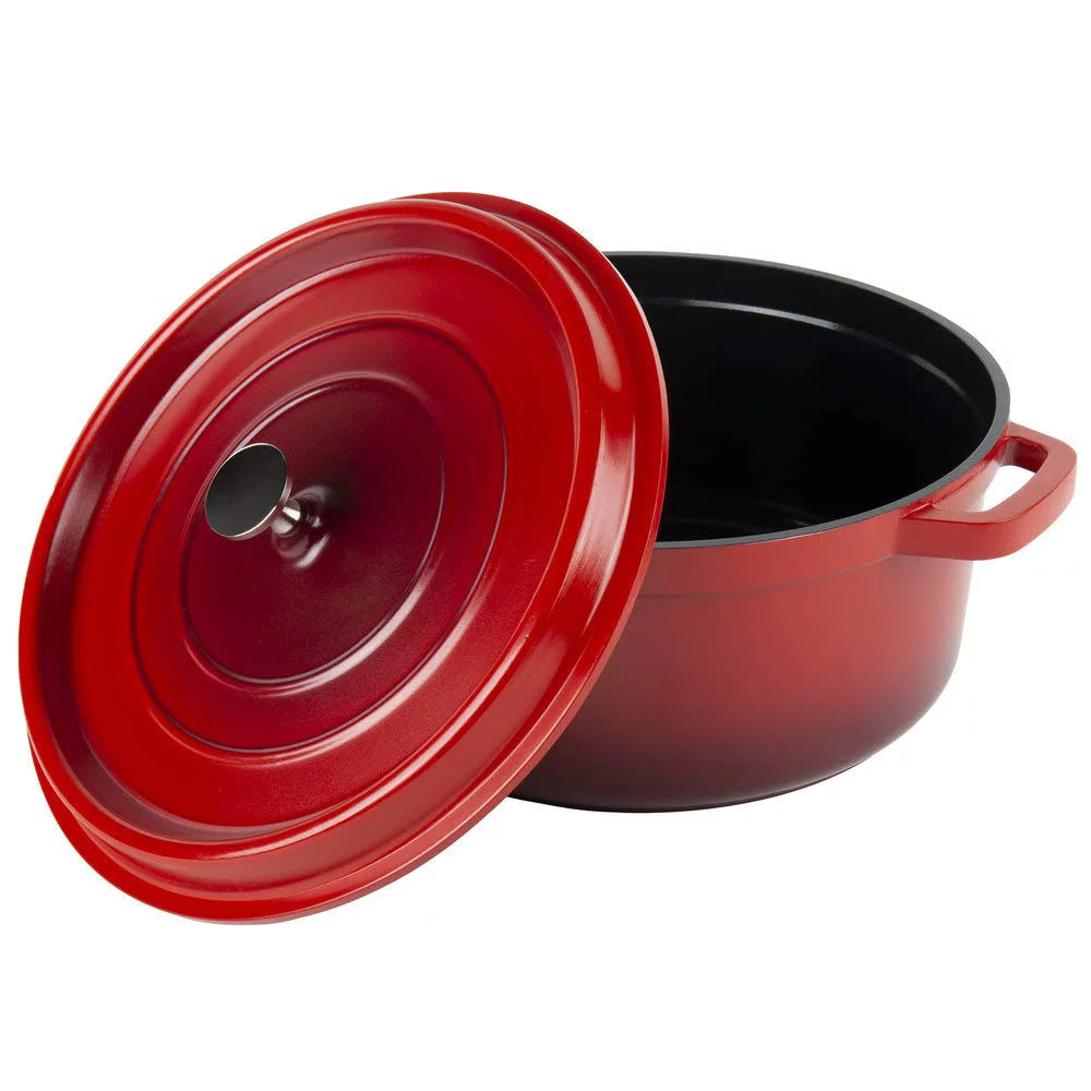 Cast Aluminum Dutch Oven 6.5 Quart Red C54456