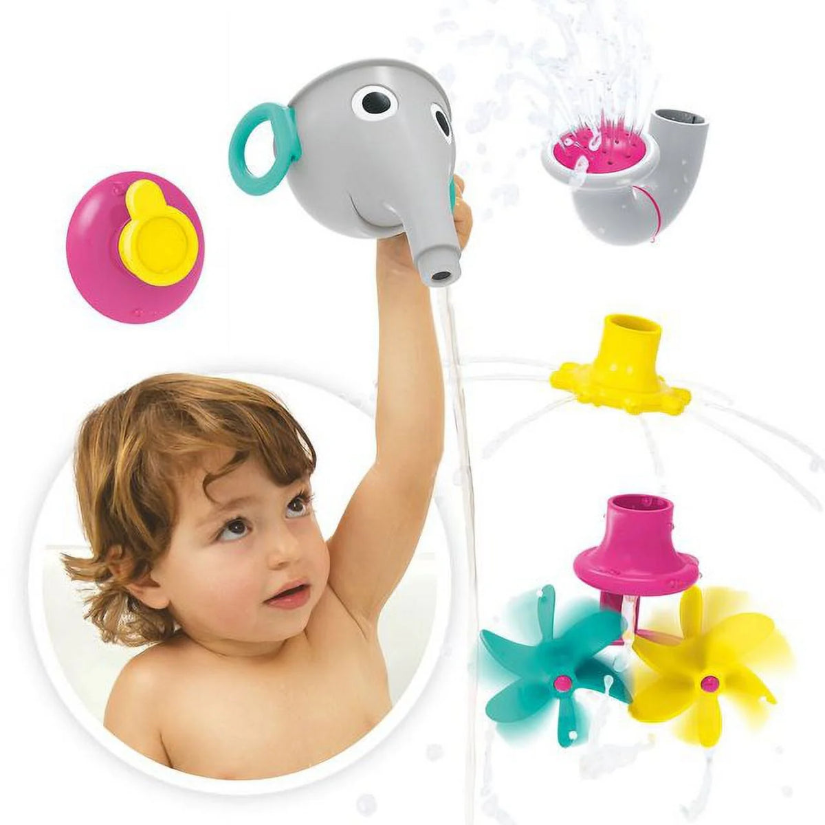 Blue Bath Toy with Interchangeable Trunk Accessories H87362