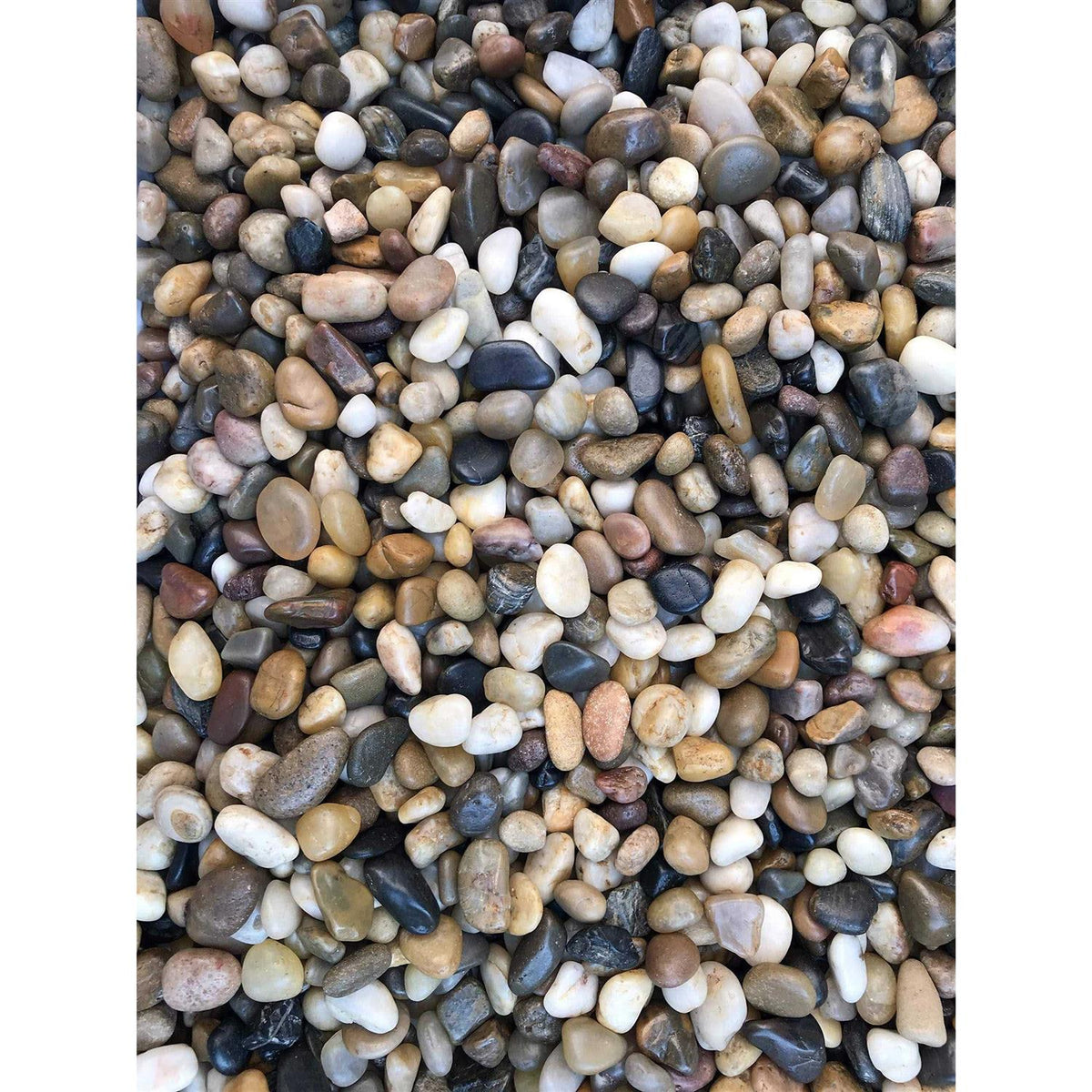 Natural Decorative Polished Mixed Pebbles River Rock Stones Z734