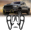 Front Tow Hooks with Bushing Hardware Black B161