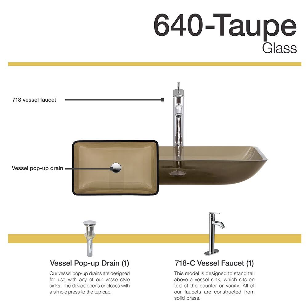 Taupe Chrome Vessel Faucet Z7171