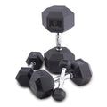Rubber Encased Hex Dumbbells 65 lb. E35613