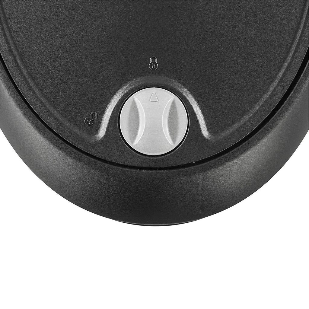 12.6 Gallon Locking StepOn Wastebasket Black 2 Pack A9753