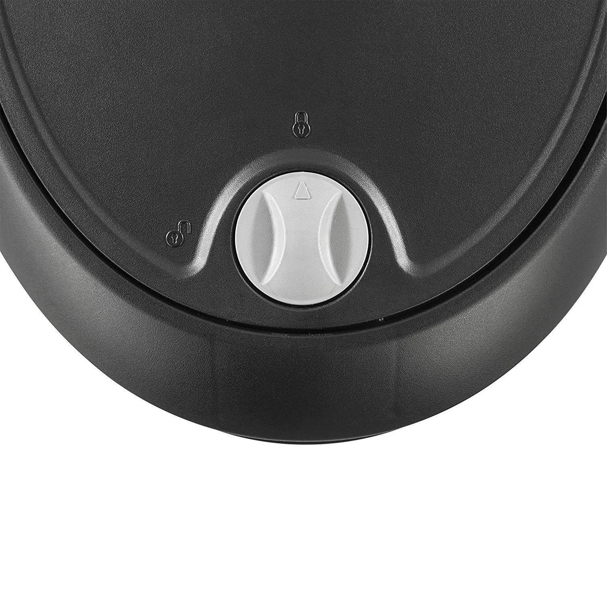 12.6 Gallon Locking StepOn Wastebasket Black 2 Pack A9753