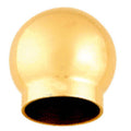 Polished Brass Ball Type End Cap for Tubing Q819