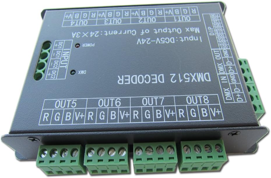 24 Channel DMX512 LED Decoder Dimmer DC 5V-24V M650880