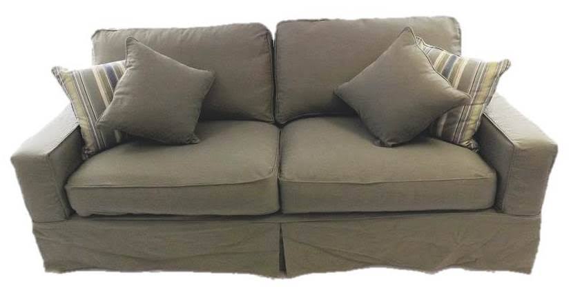 Forest Green Americana Sofa Slip Cover Set W2678