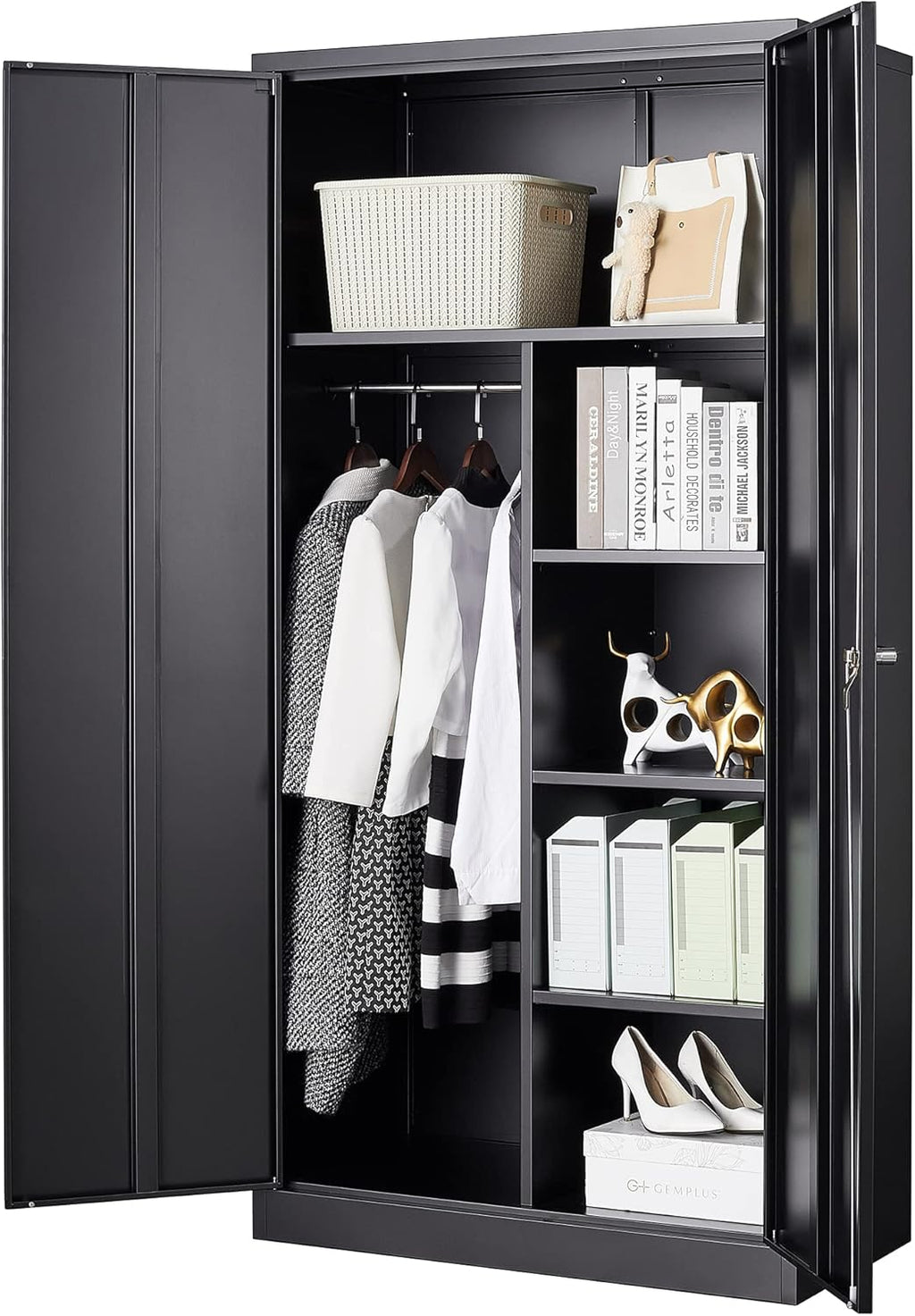 Metal Storage Cabinet with 4 Adjustable Shelves R588