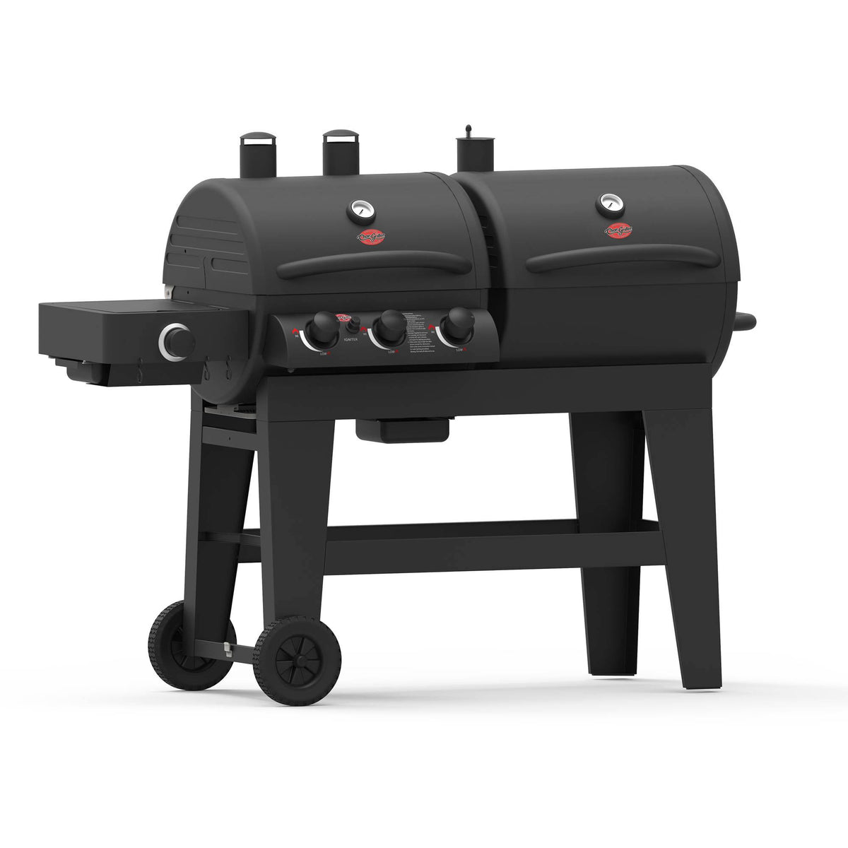 Dual Function Gas & Charcoal Grill Black Y86840