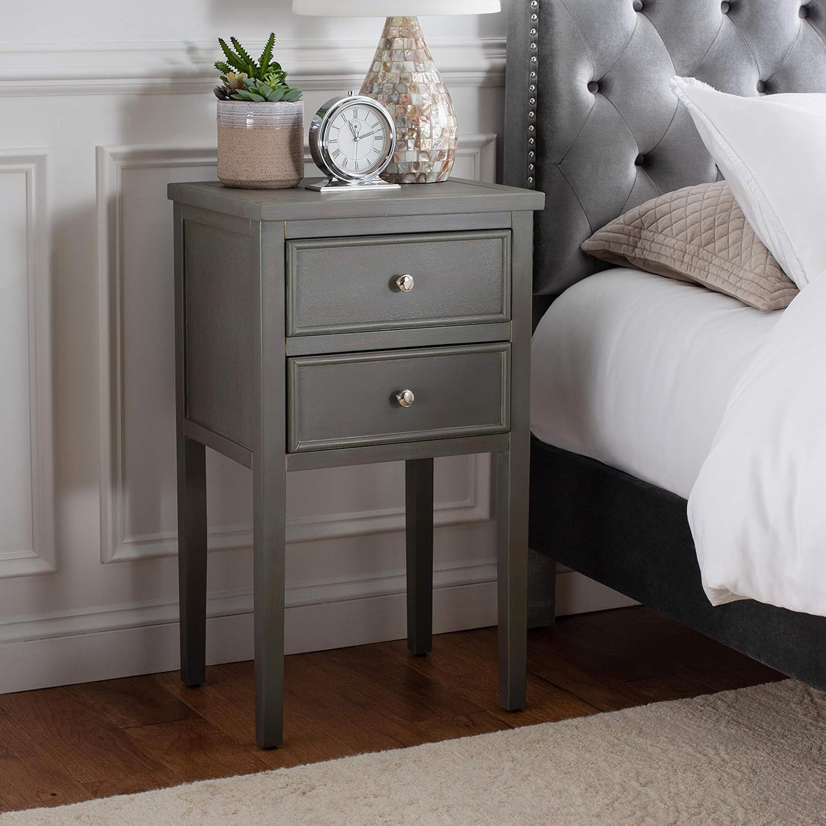 French Grey End Table N42210