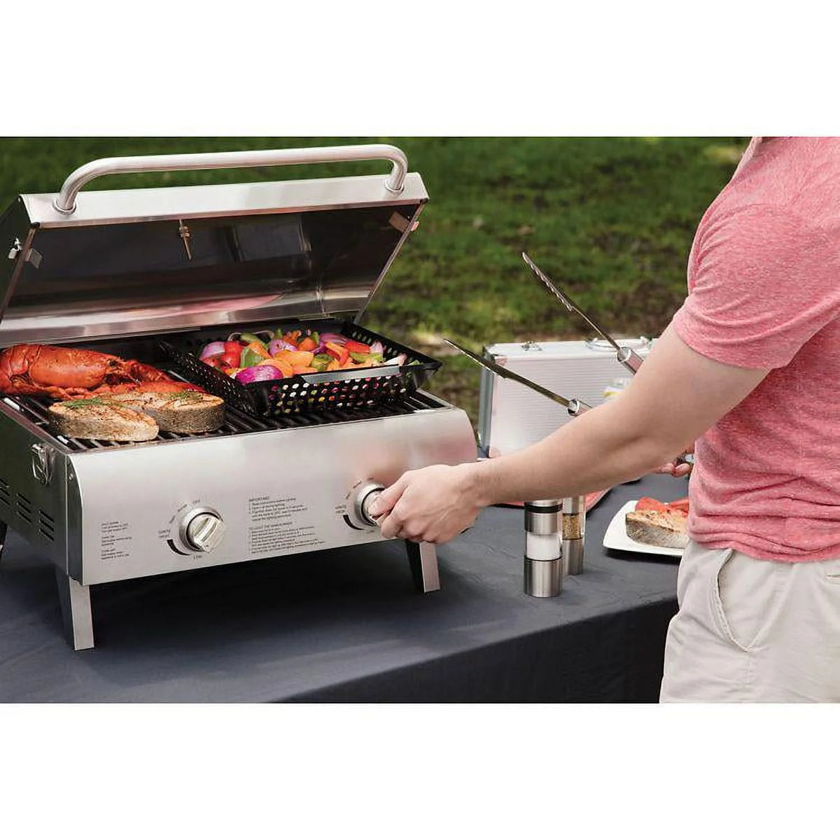 Stainless Steel Tabletop Grill M37482