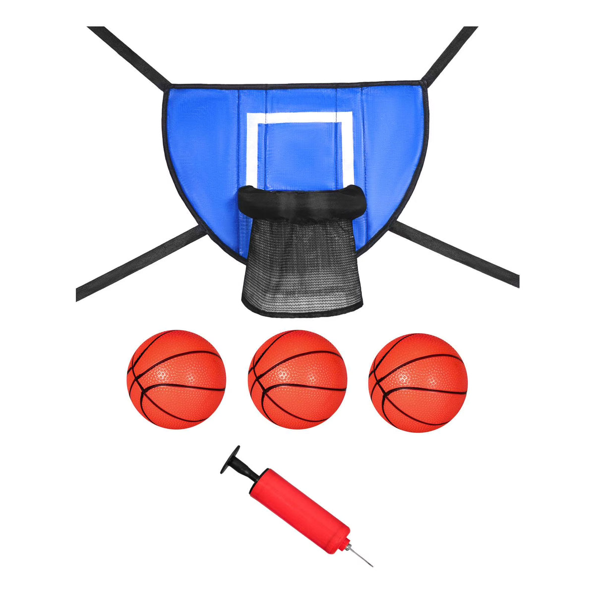 Blue 90x50cm Trampoline Basketball Hoop C64649
