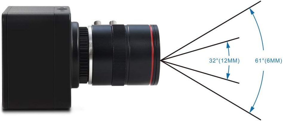 4K USB Camera with 6-12mm Varifocal Manual Lens Webcam P66891