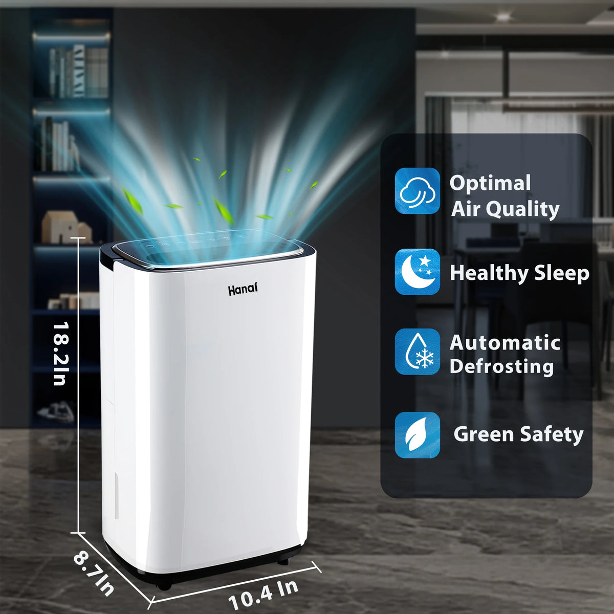 30 Pints Dehumidifier with Drain Hose G129