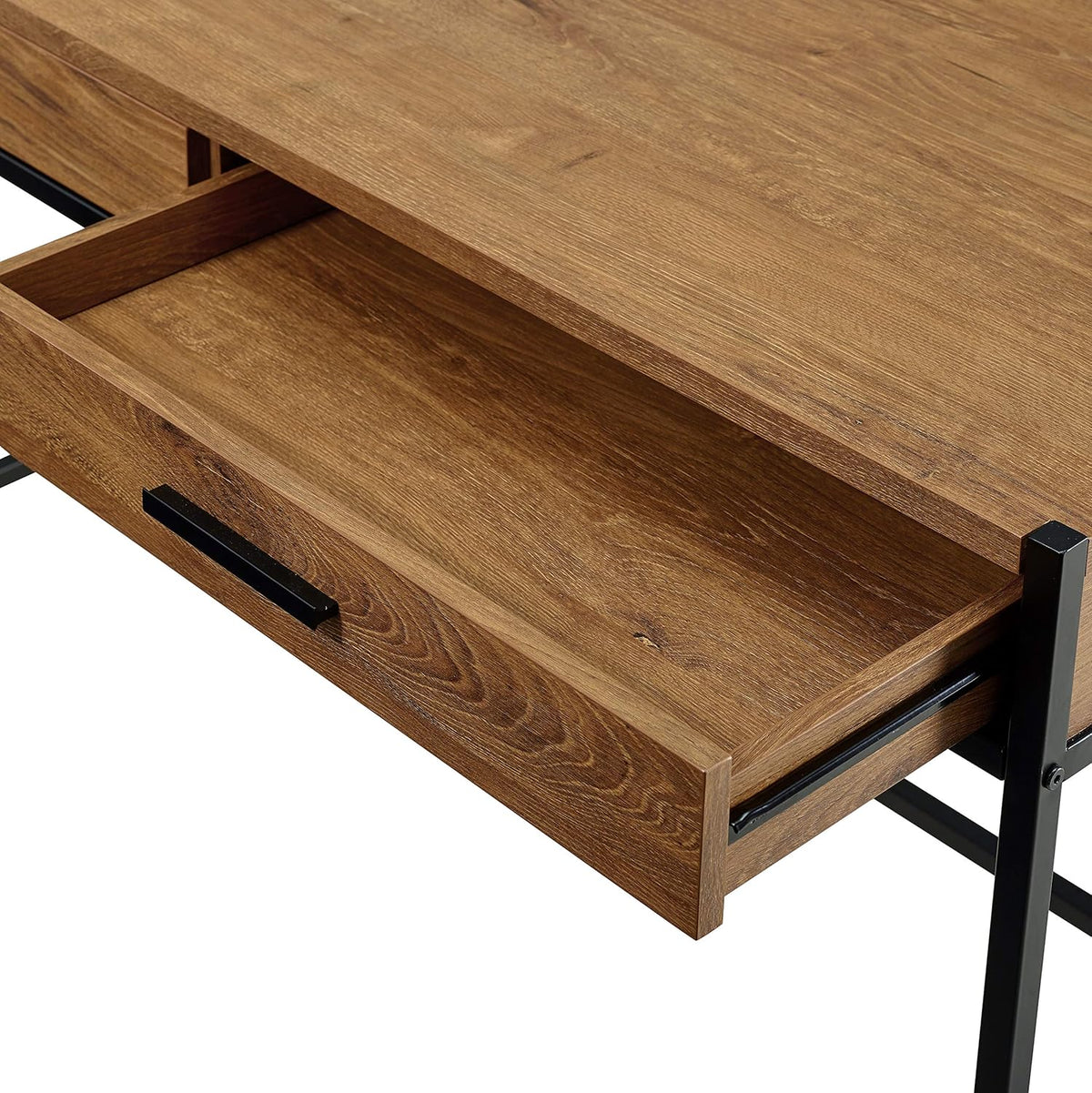 Brown Mahogany Writing Desk with 2 Drawers D7203