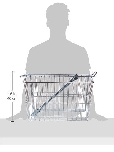 Rear Twin Bicycle Carrier Basket (18 x 7.5 x 12) B419