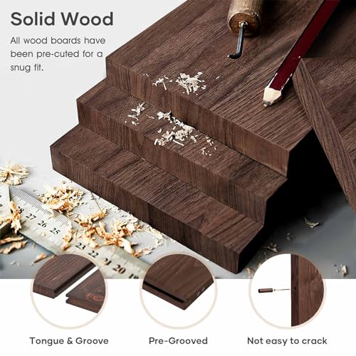 36x84 inch Sliding Barn Wood Door Slab with Hardware Kit and Handle, Coffee F919