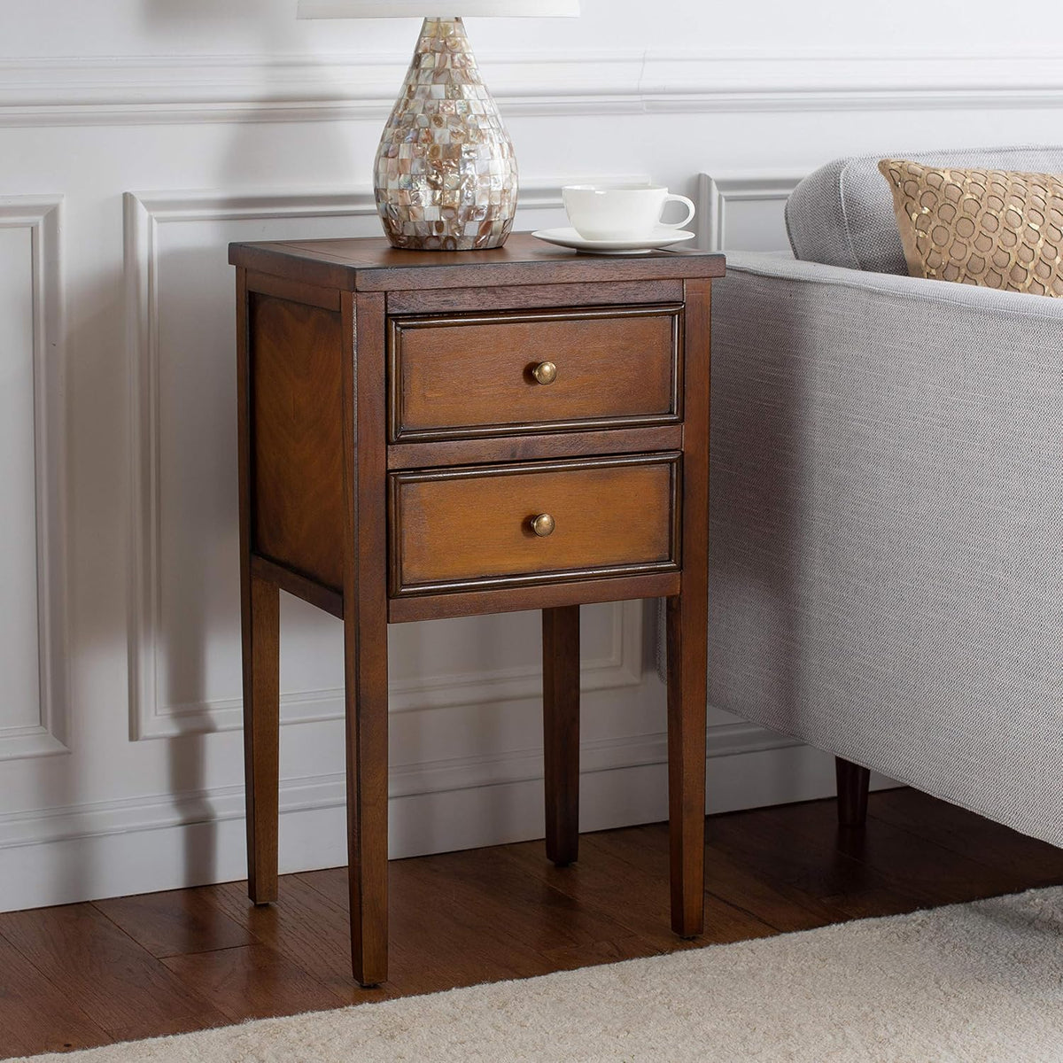 French Grey End Table N42210