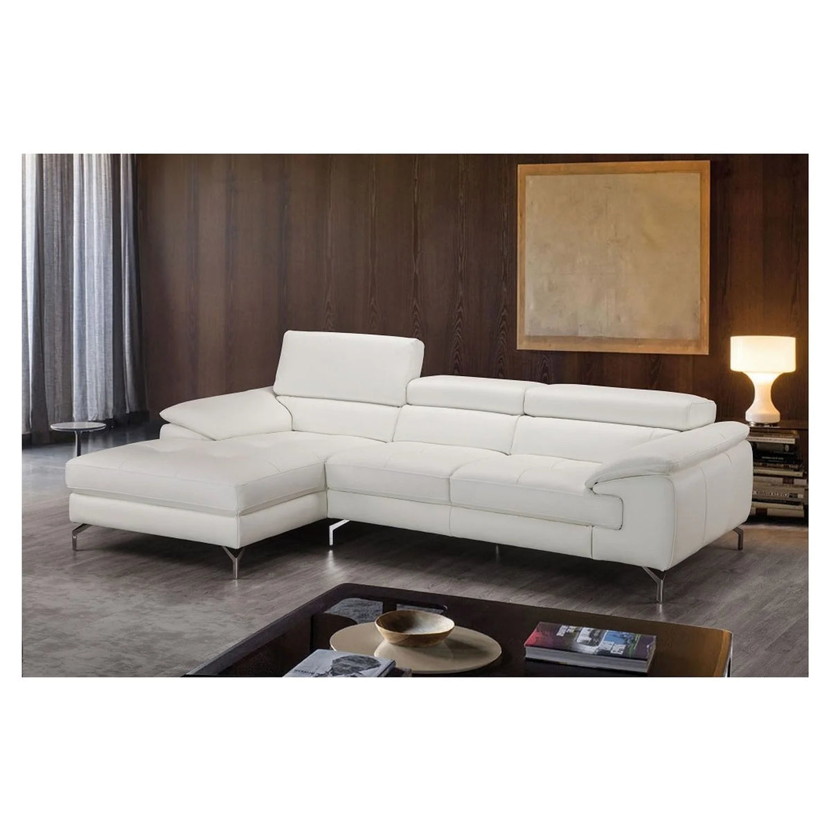Premium Leather Left Facing Chaise Sectional F835514