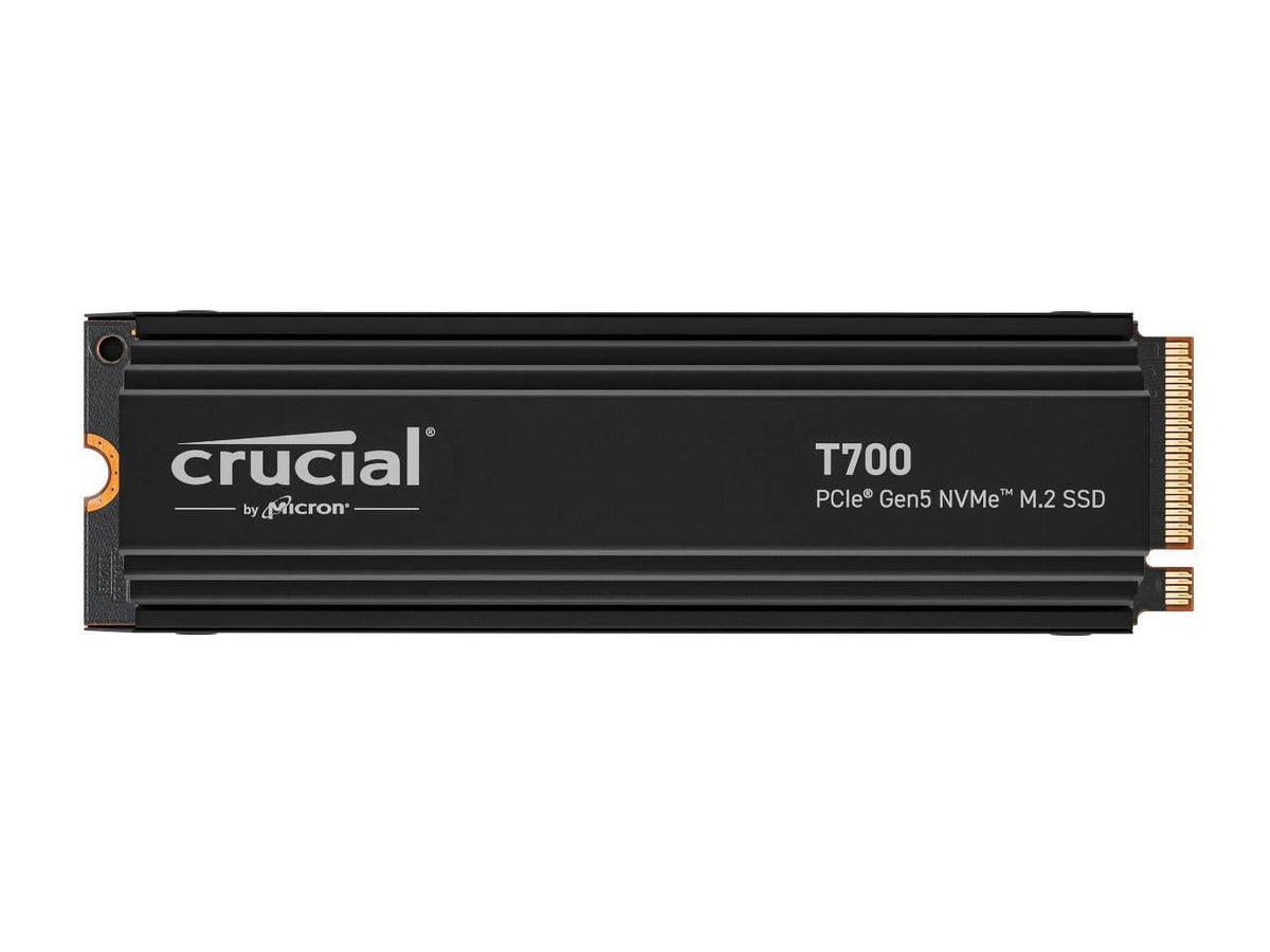 Crucial T700 GEN5 NVME SSD M.2 2280 W/ Heatsink 2TB PCI-Express 5.0 x4 TLC NAND Internal Solid State Drive S45924