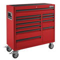 Red 11-Drawer Steel Rolling Tool Cabinet F6193