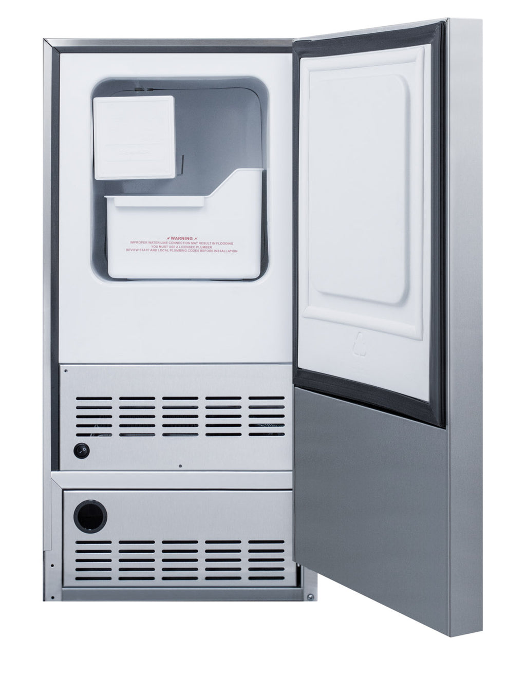 Undercounter ADA Compliant Manual Defrost Icemaker with Stainless Steel Exterior Z664290