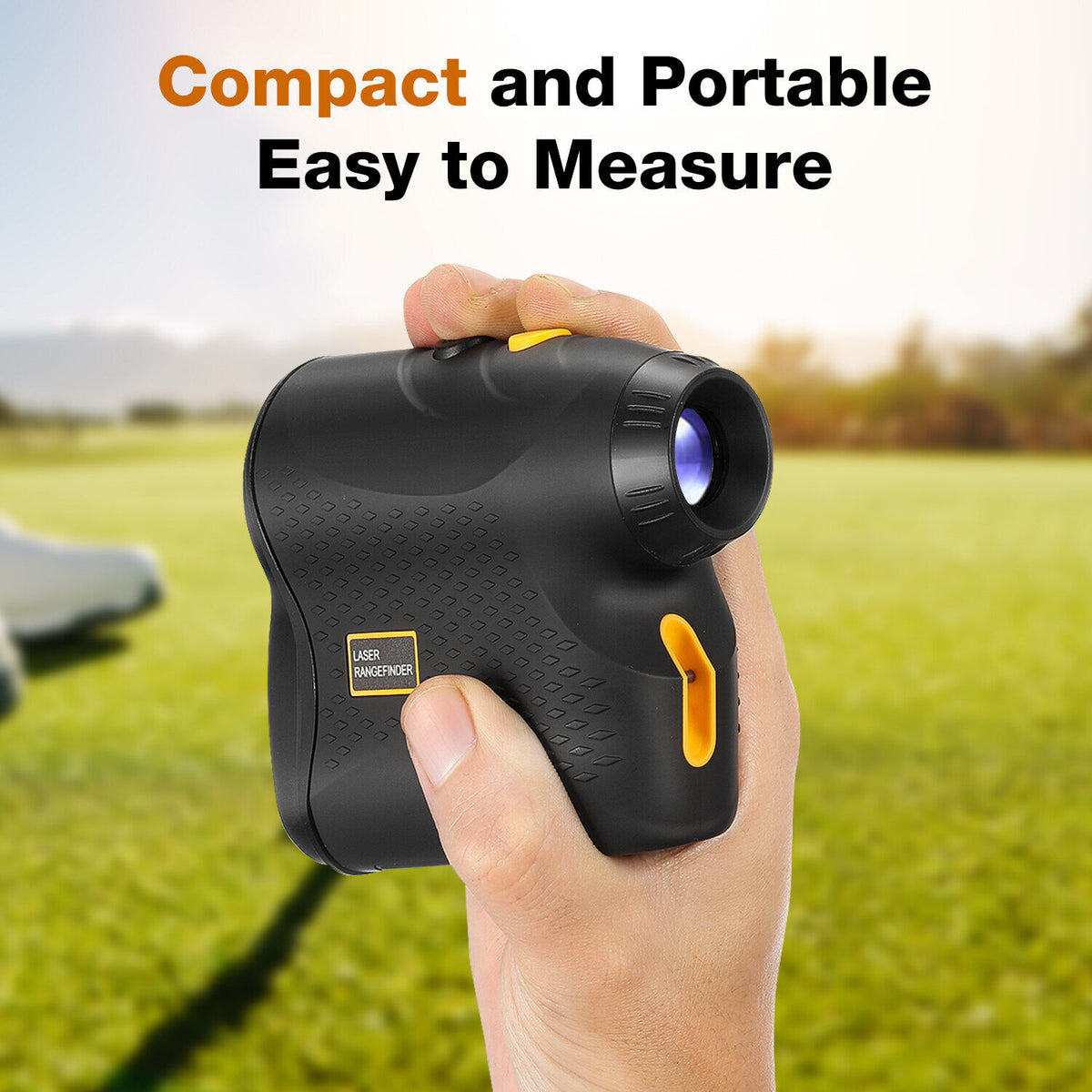 Compact 6X Magnification Rangefinder for Golf, Hunting, Shooting & Hiking F750111