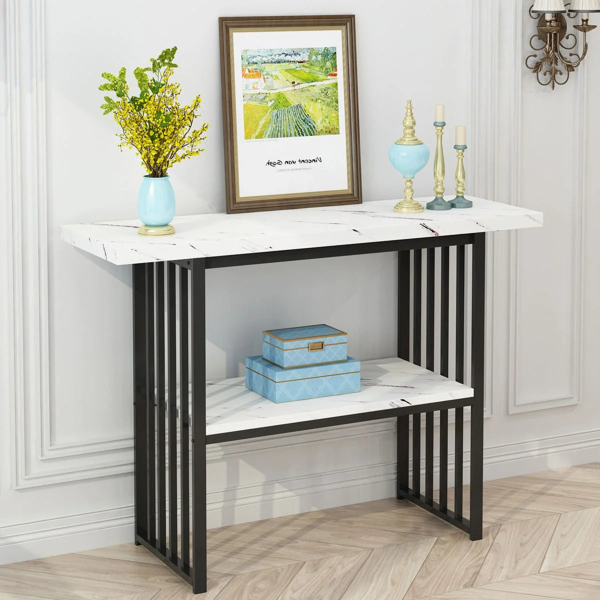 42-Inch Faux Marble Entryway Table H99618