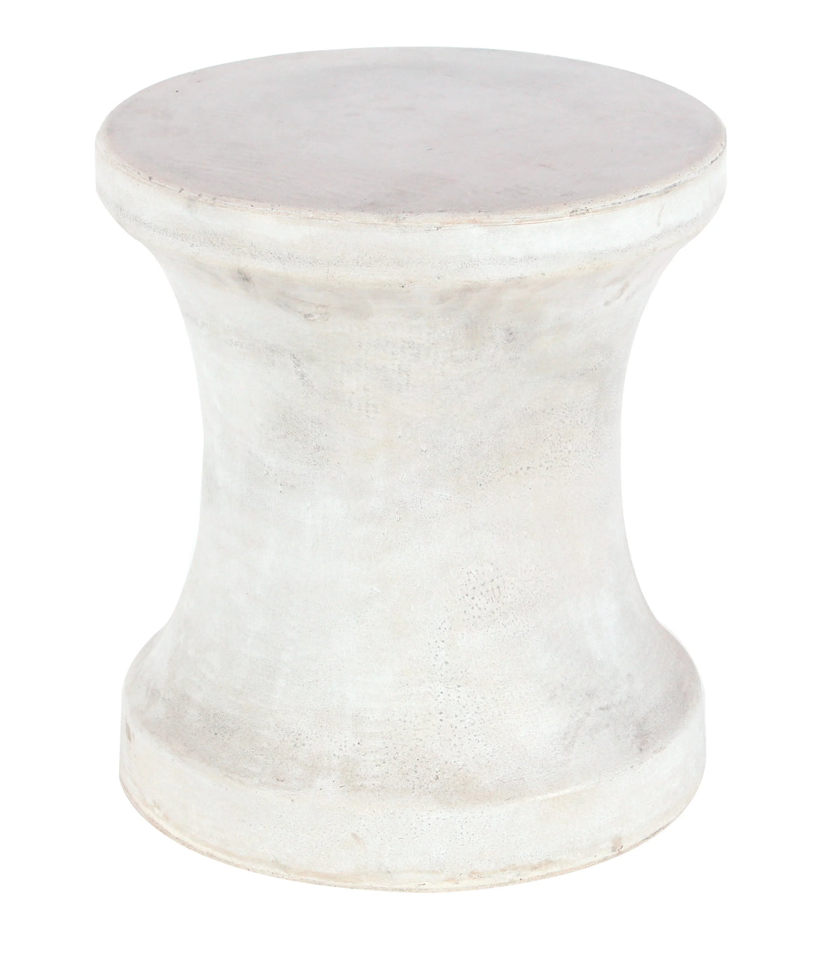 White Fiberclay Outdoor Accent Table O437
