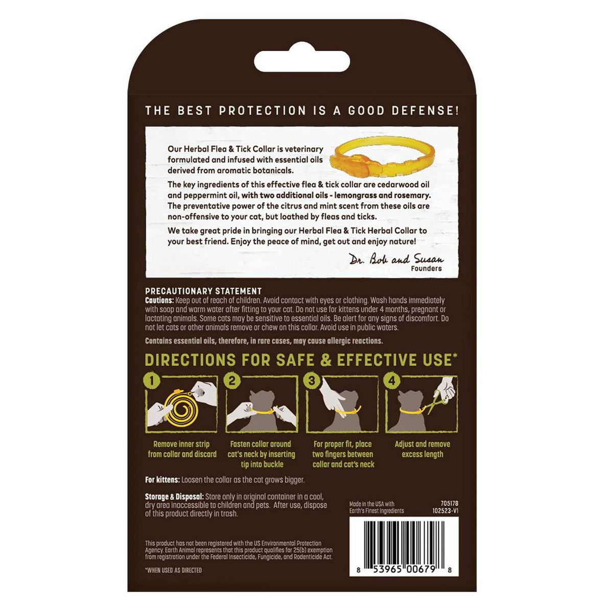 Herbal Flea & Tick Collar for Cats O4737