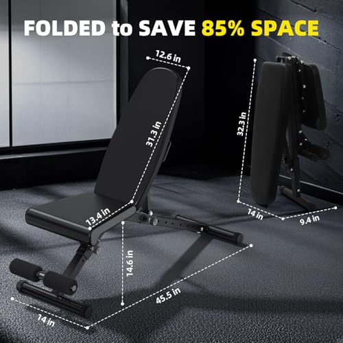 Adjustable Strength Training Weight Bench S73210
