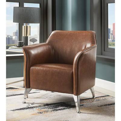 Brown PU Accent Chair N78912