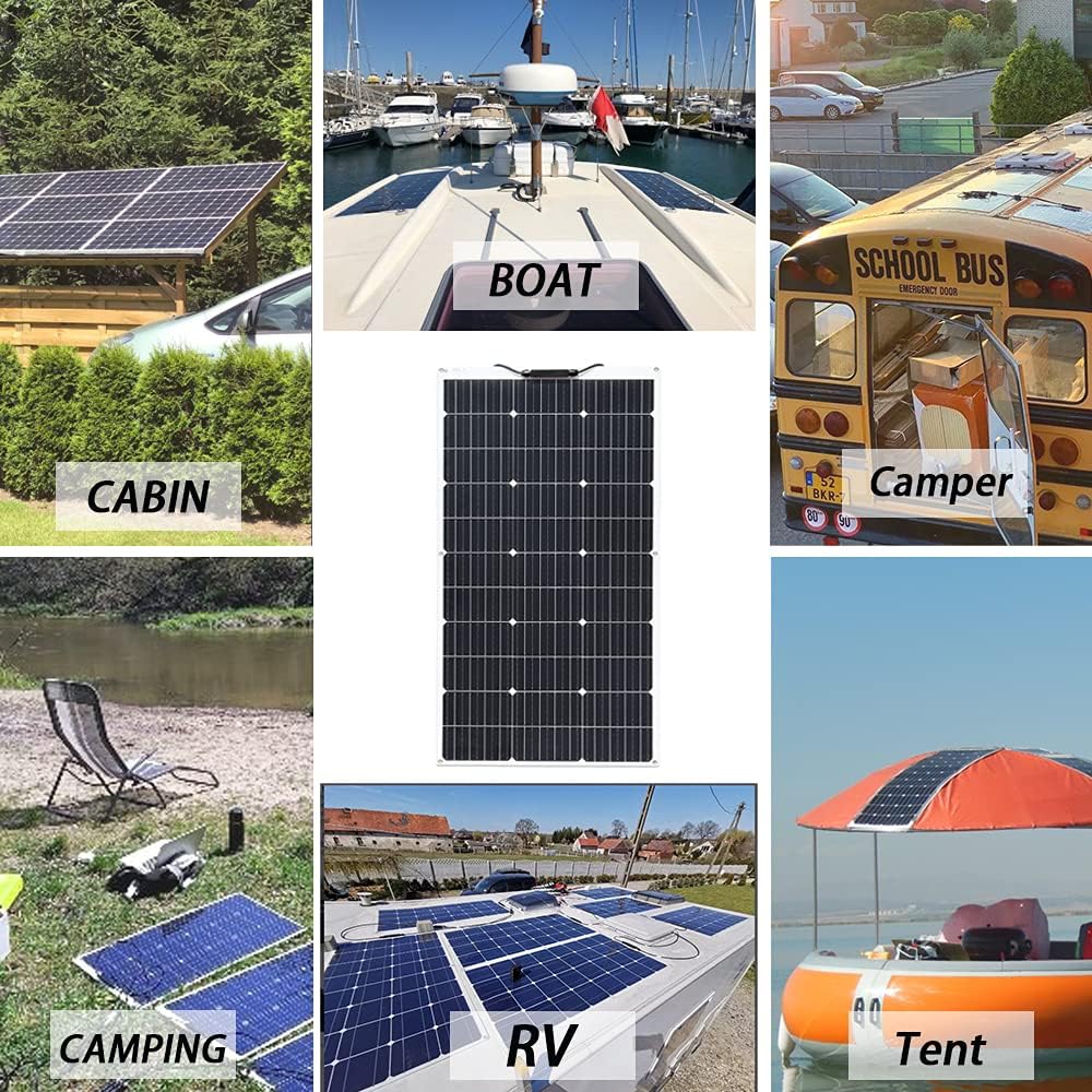 100W 12V Flexible Monocrystalline Solar Panel K6708