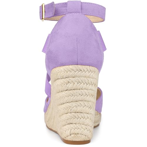 Women's Espadrilles Closed Toe Wedges Heels Sandals Z4867
