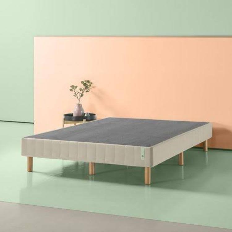 14 inch Quick Snap Standing Mattress Foundation, California King, Beige R411