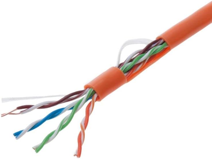 1000ft Cat5e Blue Solid 24AWG Shielded FTP Bulk Network Wire R8997
