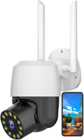 Wireless Outdoor Camera with 10x Zoom, Two Way Audio, Motion Detection, 1080P Full Color Night Vision Z814305