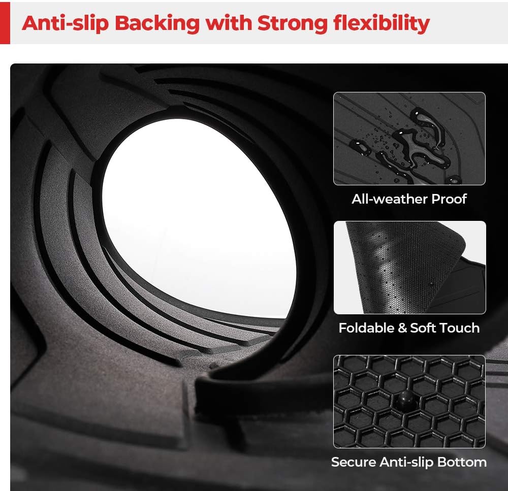 All-Weather 3D Full Cover Waterproof TPE Floor Mats V196194