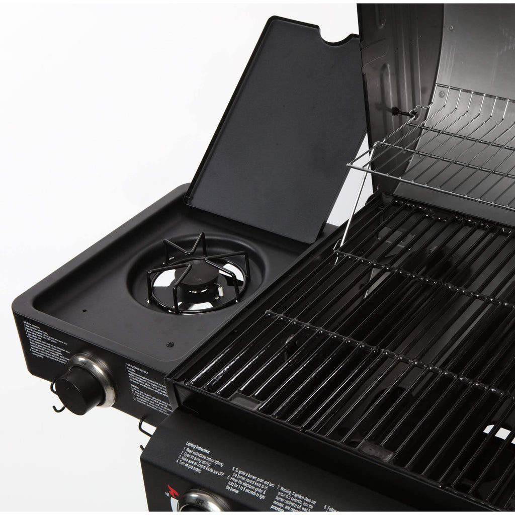 Dual Function Gas & Charcoal Grill Black Y86840