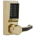 Cylindrical Lever Lock Combination Entry Bright Brass V35142