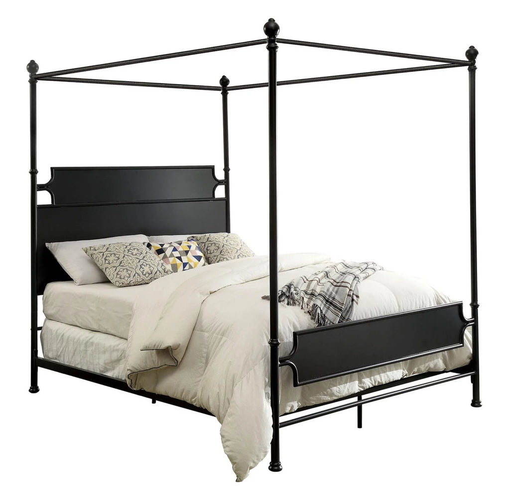Black Metal Queen Bedroom Set 6pcs A6994