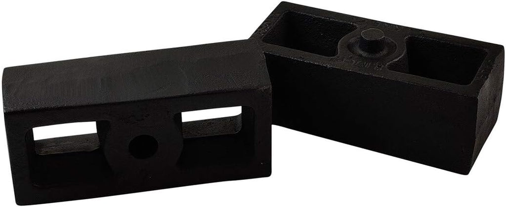 2 Rear Suspension Lift Solid Cast Iron Blocks with 11 Round Leaf Spring Axle U Bolts Q883