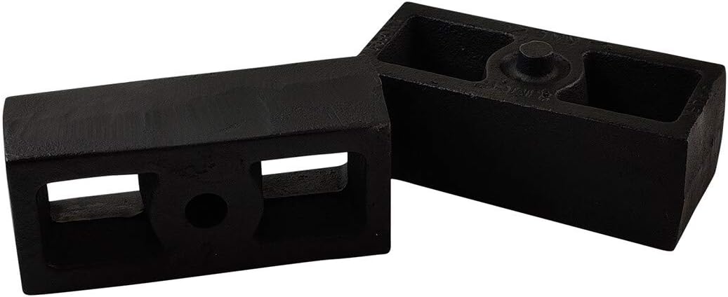 2 Rear Suspension Lift Solid Cast Iron Blocks with 11 Round Leaf Spring Axle U Bolts Q883