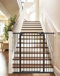 Black Metal Baby Gate 30" Tall X4731