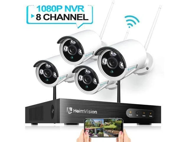 1080p 8CH NVR Wireless Security Camera System O45876