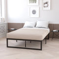 Queen Platform Bed Frame & Mattress in a Box N7594